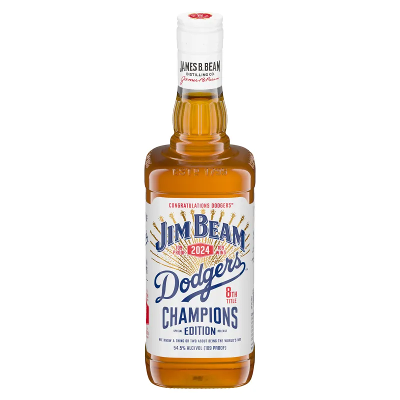 Jim Beam Dodger's 8th Title Champions Edition Kentucky Straight Bourbon Whiskey view 1