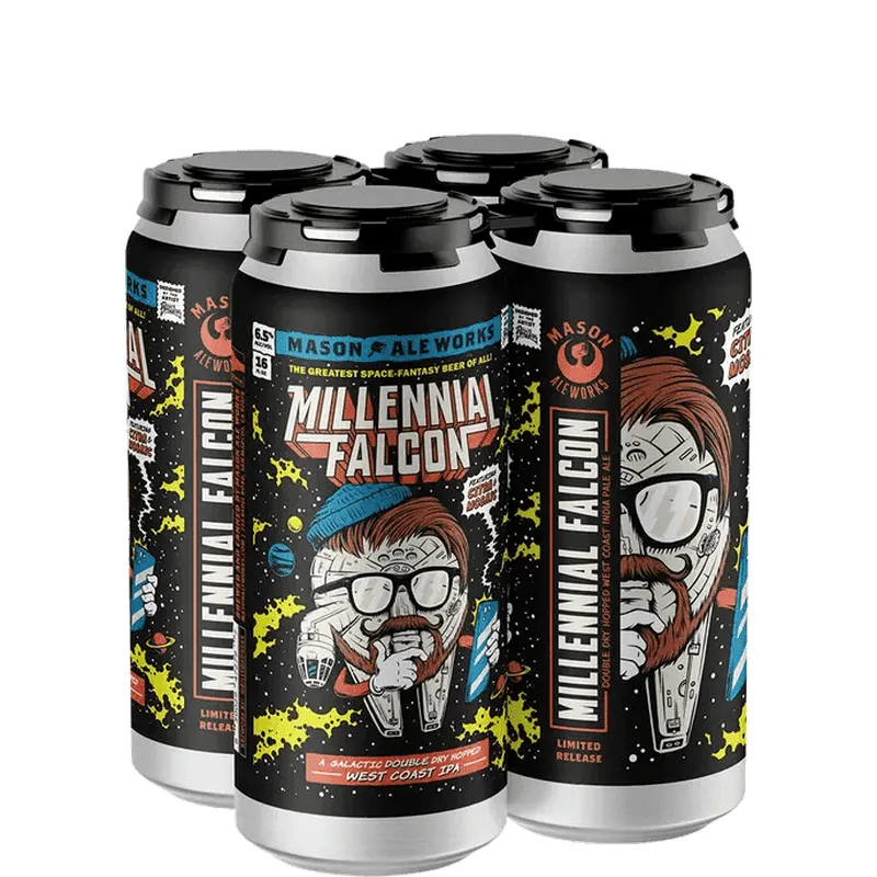 Mason Ale Works Millennial Falcon Double Dry-Hopped West Coast IPA view 1