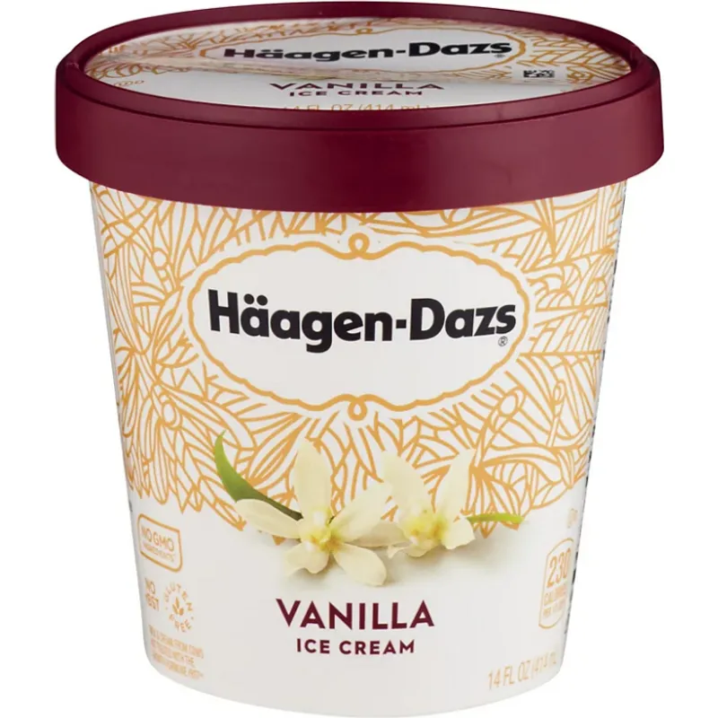 Haagen Dazs Ice Cream Vanilla view 1