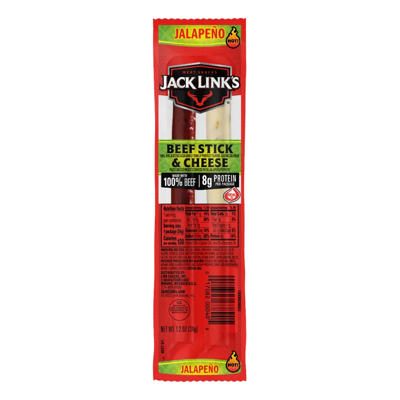 Jack Link's Jalapeno Beef and Cheese Stick view 1