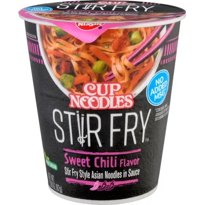 Nissin Cup Noodles Stir Fry Sweet Chili 2.89oz Cup