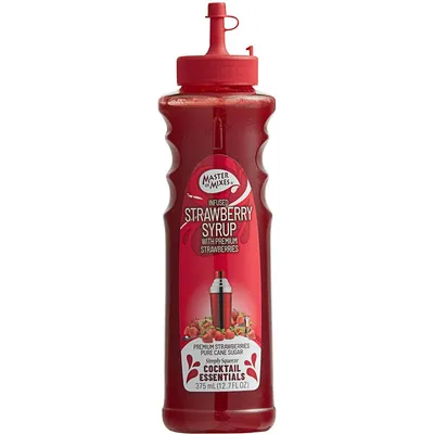 Master of Mixes Strawberry Syrup 375ml Bottle