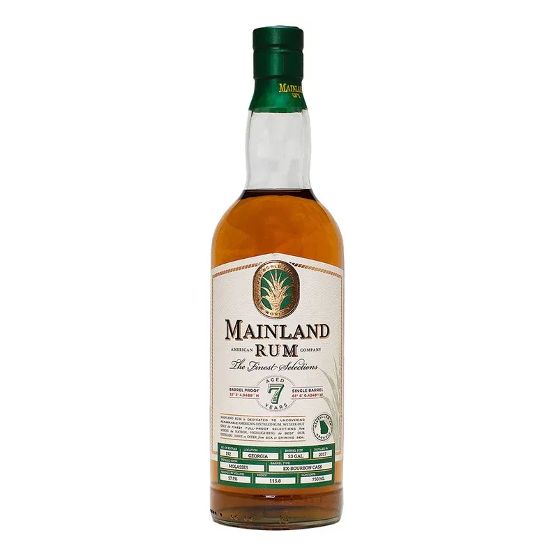 Mainland Rum Barrel Proof 7YR Georgia view 1