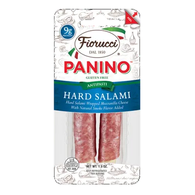 Fiorucci Hard Salami & Mozzarella Paninos 1.5oz Count