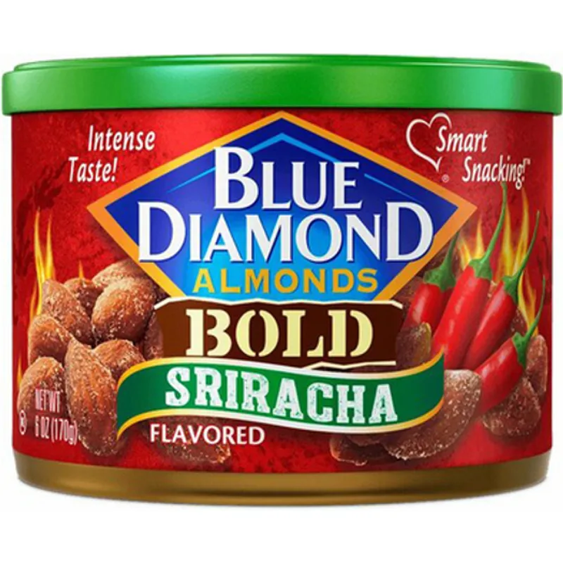 Blue Diamonds Almonds Sriracha view 1