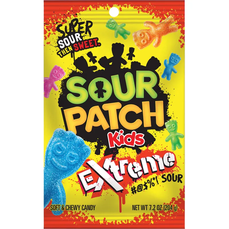 Sour Patch Kids Extreme Sour Soft & Chewy Candy view 1