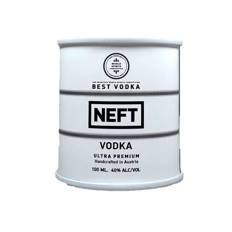 NEFT Vodka White Barrel view 1