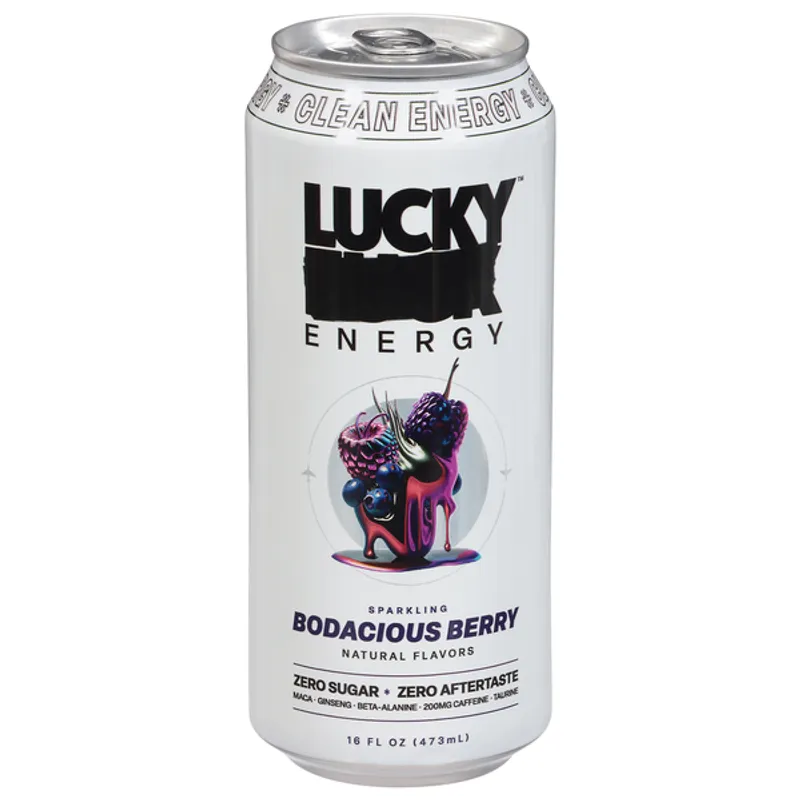 Lucky Energy Bodacious Berry Sparkling Energy Drink view 1