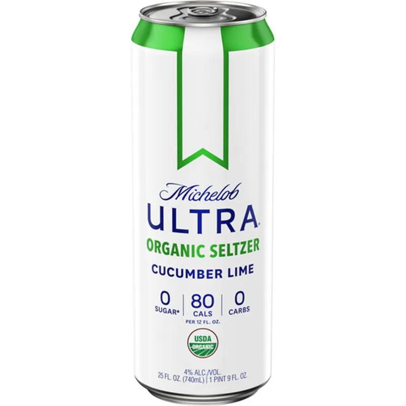 Michelob Ultra Cucumber Lime Organic Seltzer view 1