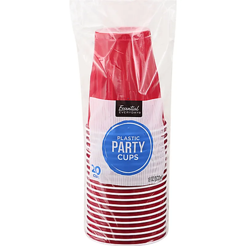 Essential Everyday Plastic Red Party Box view 1