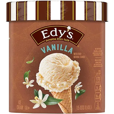 Edy's Vanilla Grand Ice Cream 1.5Quart Container