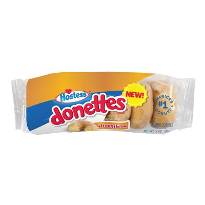 Hostess Donettes Honey Bun Glazed Mini Donuts 3 oz