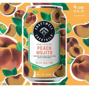 Craftwell Cocktails Peach Mojito