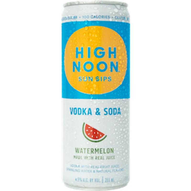 High Noon Sun Sips Vodka & Soda Watermelon Aluminium view 1