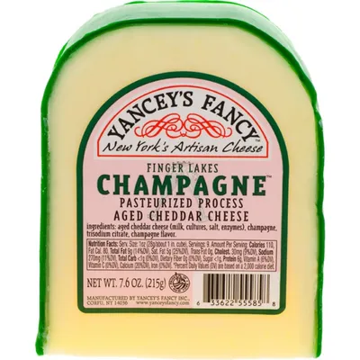 Yancey's Fancy Cheddar Champagne 6oz Count