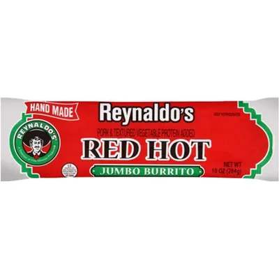 Reynaldo's Red Hot Jumbo Burrito 10oz Piece