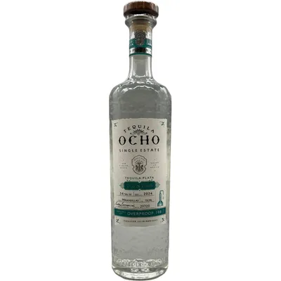 Tequila Ocho Single Estate Plata Puntas 108 Overproof 750mL