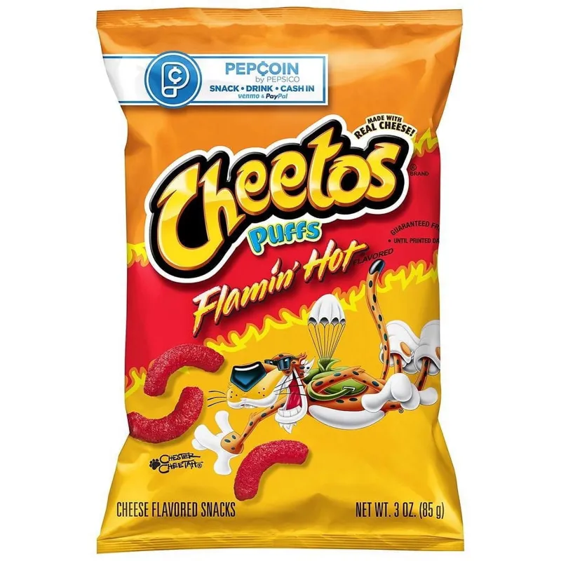Cheetos Puffs Flamin' Hot Cheese Flavored Snacks view 1
