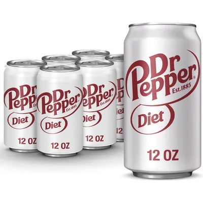 Diet Dr Pepper 6x 12oz Cans