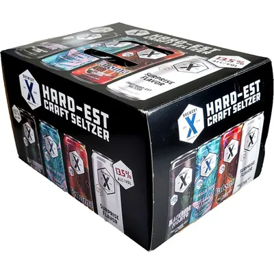 Brewery X Craft Hard-est Seltzer Variety 12 Pack 16oz Cans
