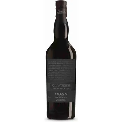 Oban Bay Game of Thrones The Night's Watch Reserve Single Malt Scotch Whisky 750ml Bottle