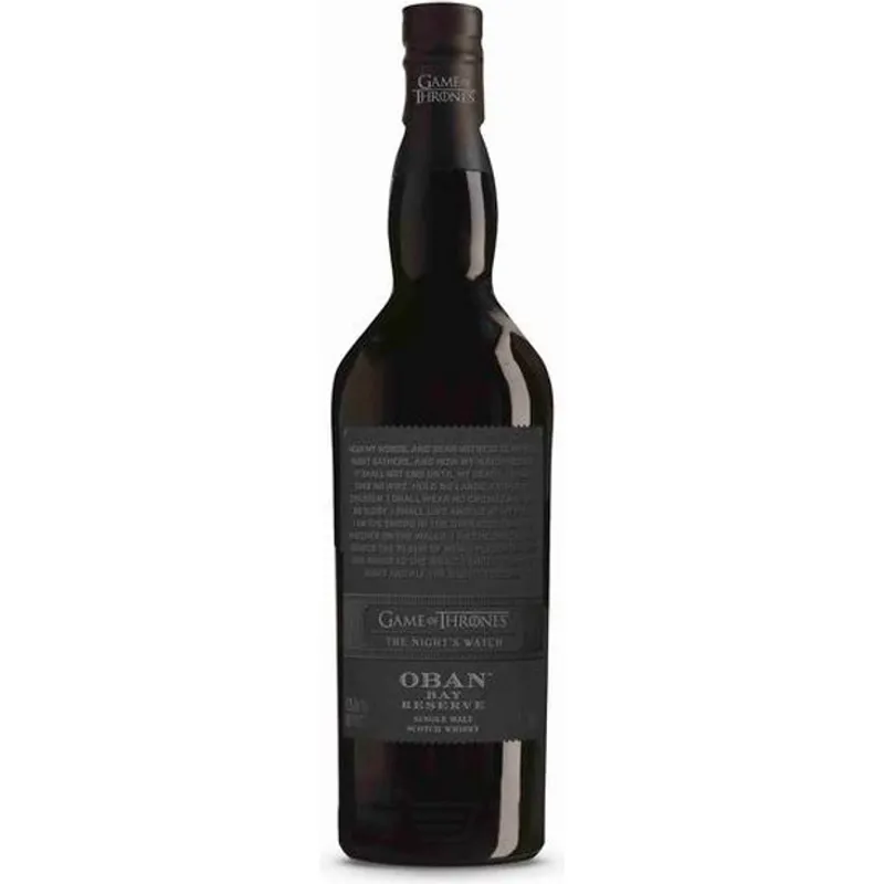 Oban Bay Game Of Thrones The Nights Watch Reserve Single Malt Scotch Whisky view 1