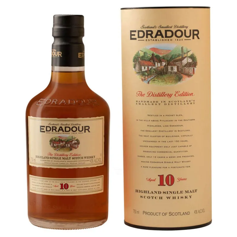 Edradour 10 Year Single Malt Scotch Whisky view 1