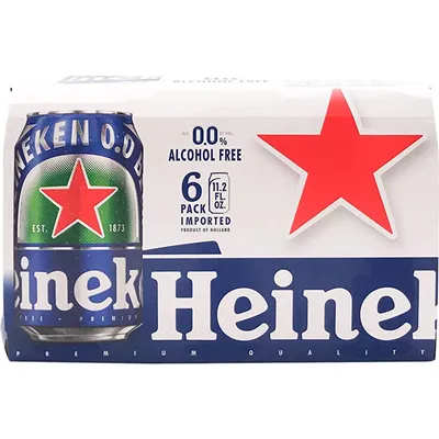 Heineken Non-Alcoholic 6 Pack 11.2 oz Cans