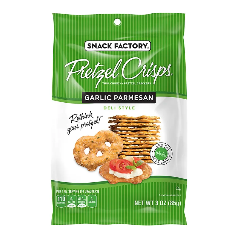 Snack Factory Pretzel Crisps Garlic Parmesan view 1
