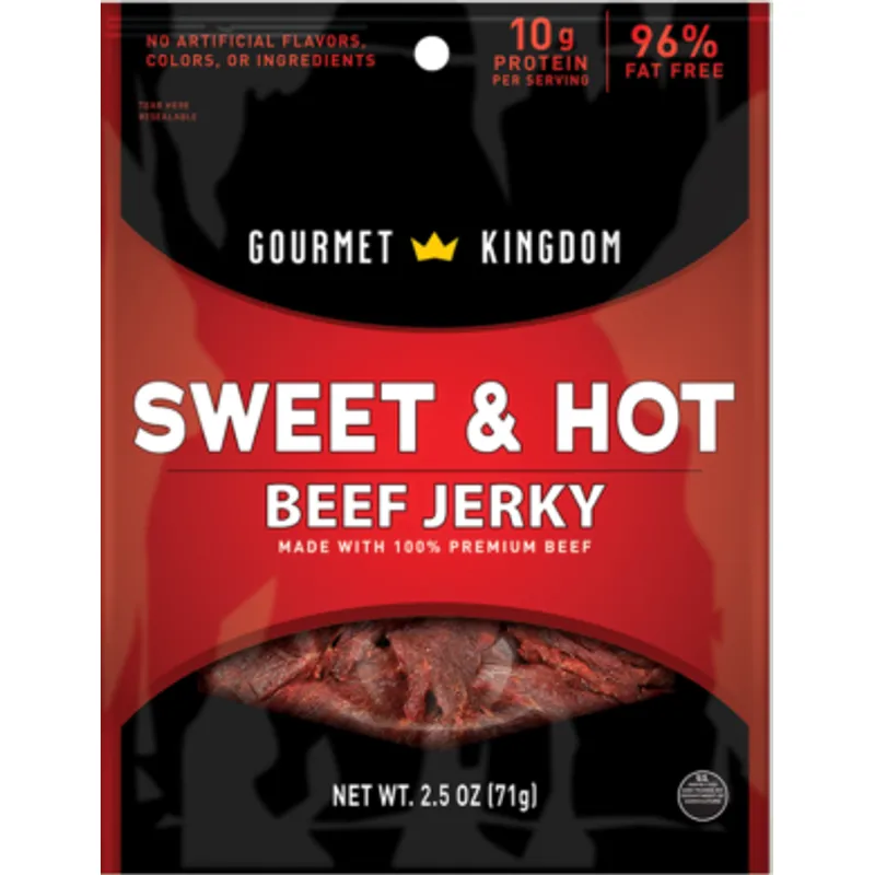Gourmet Kingdom Sweet & Hot Beef Jerky view 1