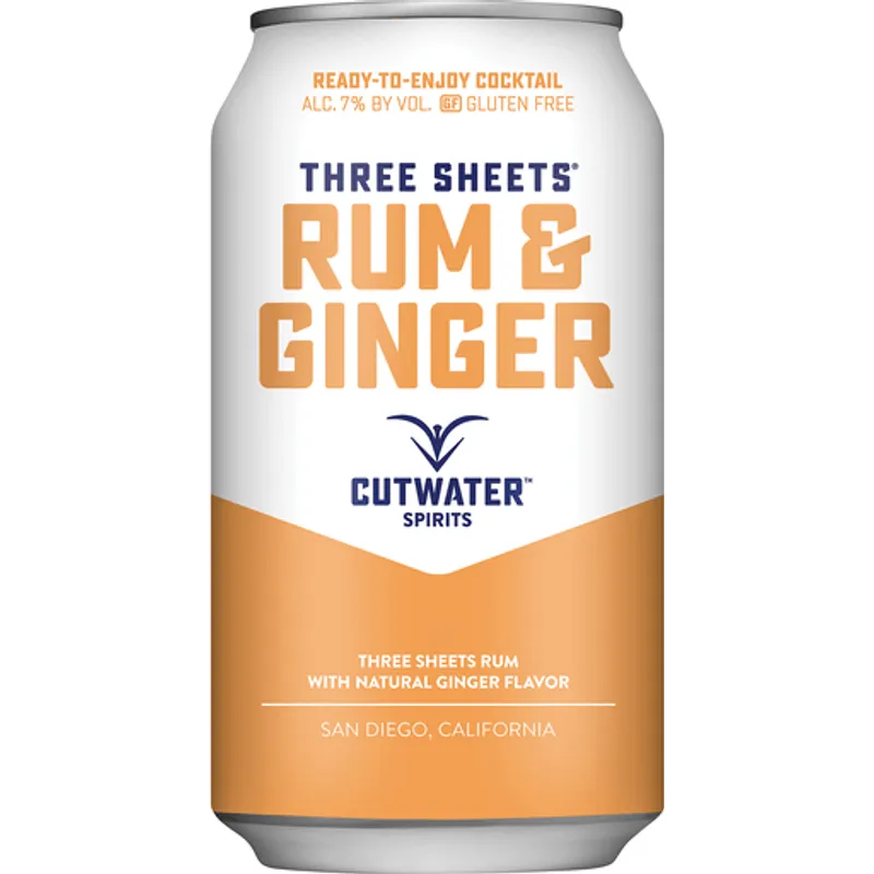 Cutwater Spirits Three Sheets Rum And Ginger Cocktail view 1