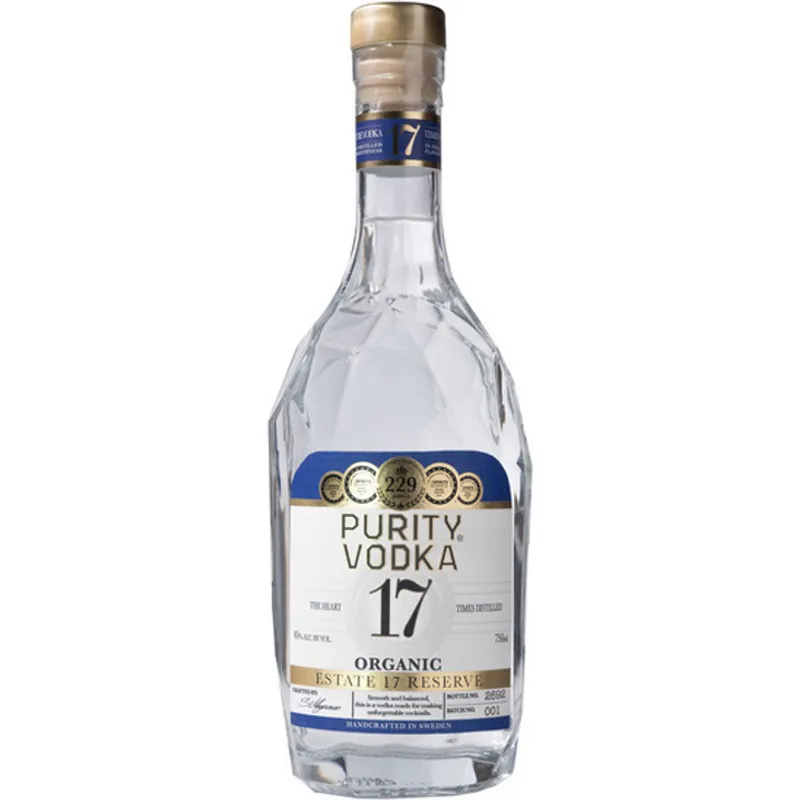Purity Estate 17 Reserve Organic Vodka view 1