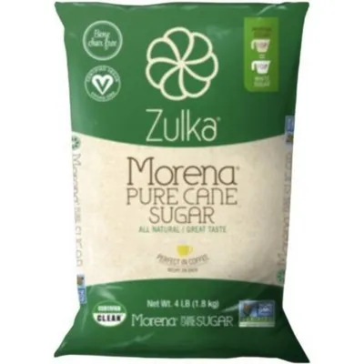 Zulka Morena Pure Cane Sugar 5oz Count