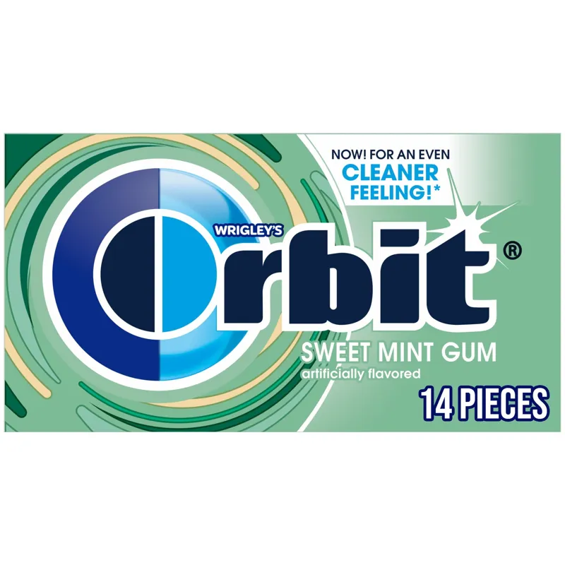 Orbit Sweet Mint Sugarfree Chewing Gum Box view 1
