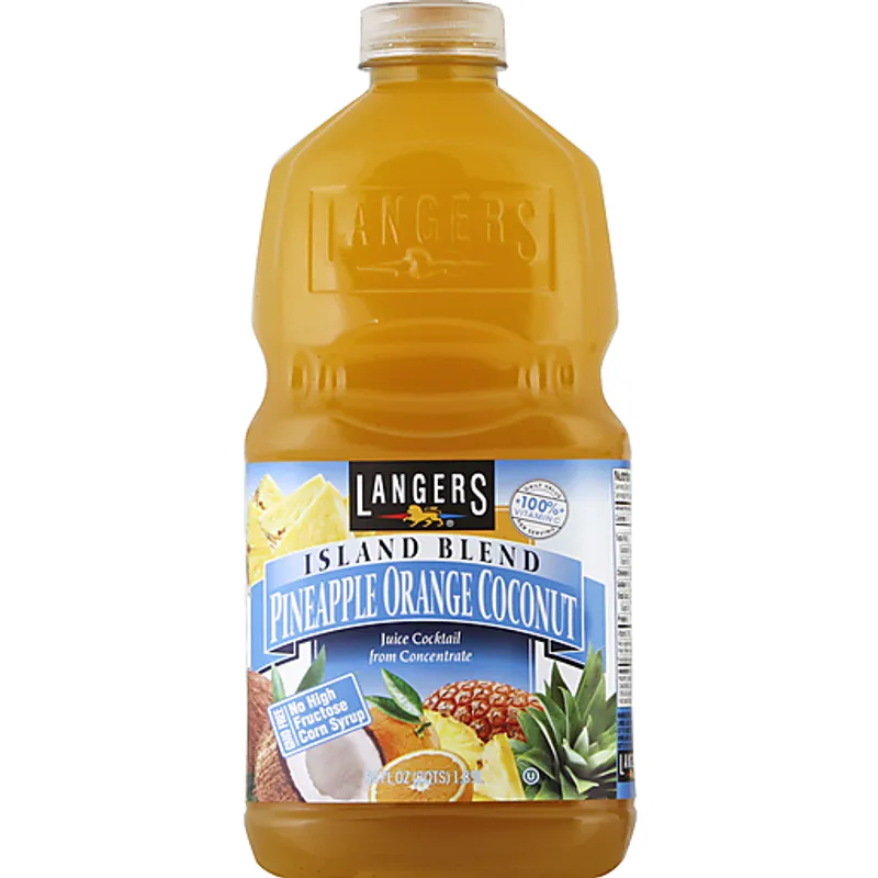 Langers Island Blend Pineapple Orange & Coconut Juice view 1