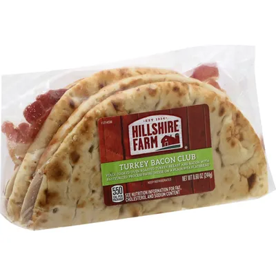 Hillshire Farm Turkey Bacon Club Sandwich 8.6oz Bag