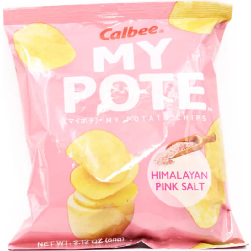 Calbee My Pote Himalayan Pink Salt Flavored Potato Chips view 1