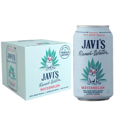 Javi's Lime Tequila Soda 4pk 48 oz