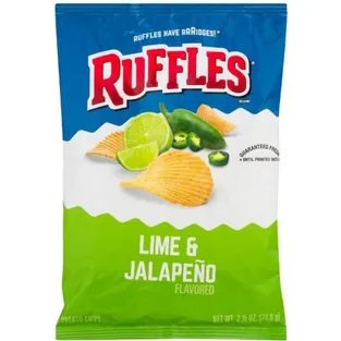 Ruffles Lime And Jalapeno Potato Chips