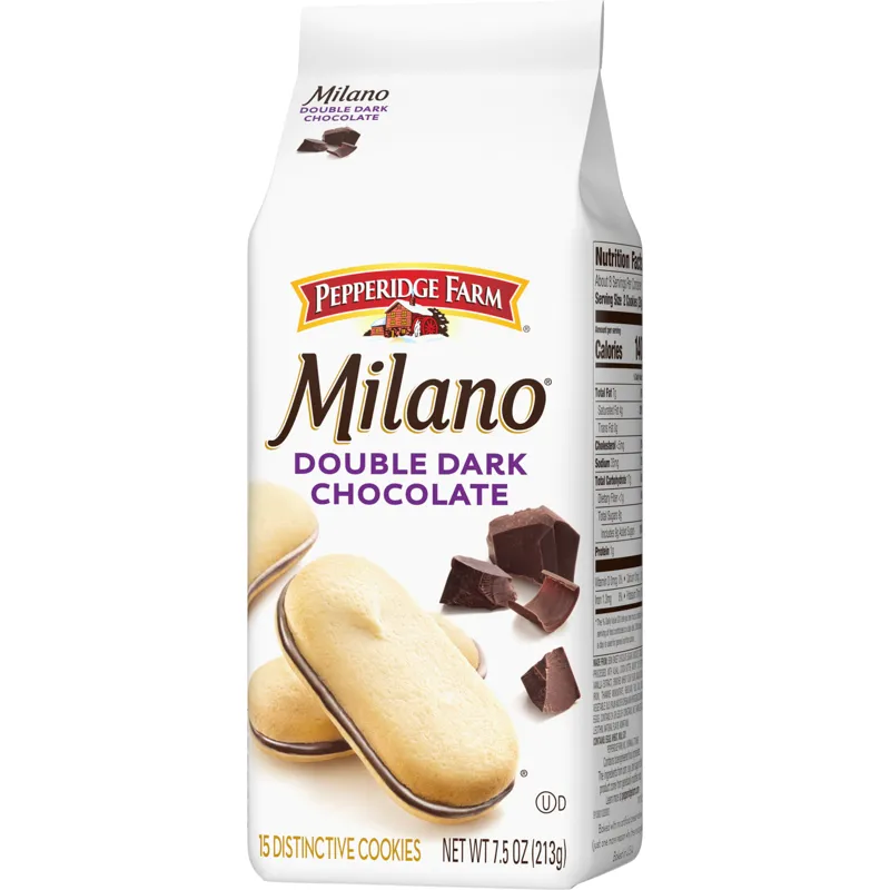 Pepperidge Farm Milano Cookies Double Dark Chocolate view 1