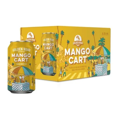 Golden Road Mango Cart Wheat Ale 6 Pack 12 oz Bottles