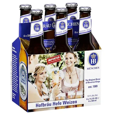 Hofbrau Hefe Weizen 6 Pack 12 fl oz bottles