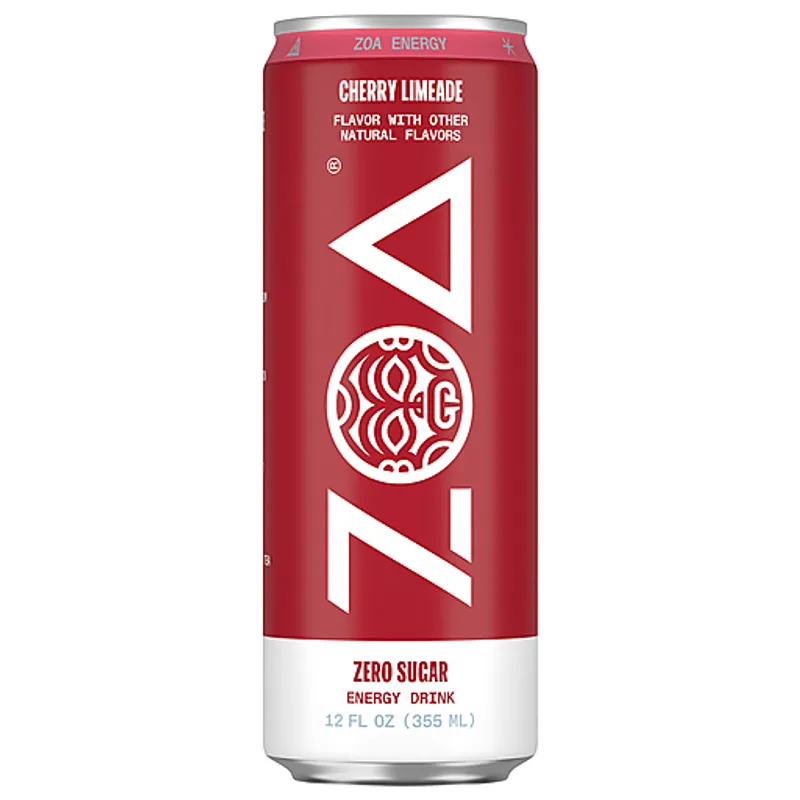 ZOA Energy Drink Cherry Limeade Zero Sugar view 1