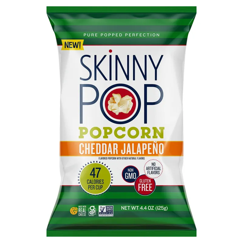 SkinnyPop Cheddar Jalapeño Popcorn view 1