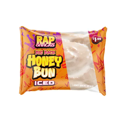 Rap Snacks Iced Honey Bun 4 oz Bag