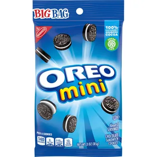 Nabisco Mini Oreo Chocolate Sandwich Cookies Bite Size - Big Bag