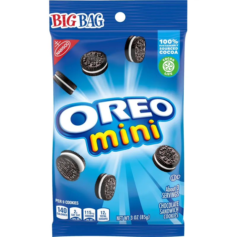 Nabisco Mini Oreo Chocolate Sandwich Cookies Bite Size - Big Bag view 1