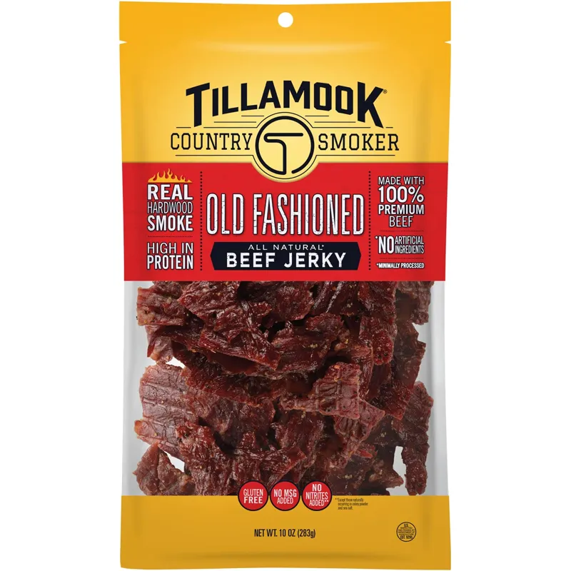 Tillamook Real Hardwood Smoked Old Fashioned Silver Dollar Beef Jerky view 1