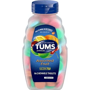 Tums Antacid, Extra Strength, Chewable Tablets, Assorted Fruit