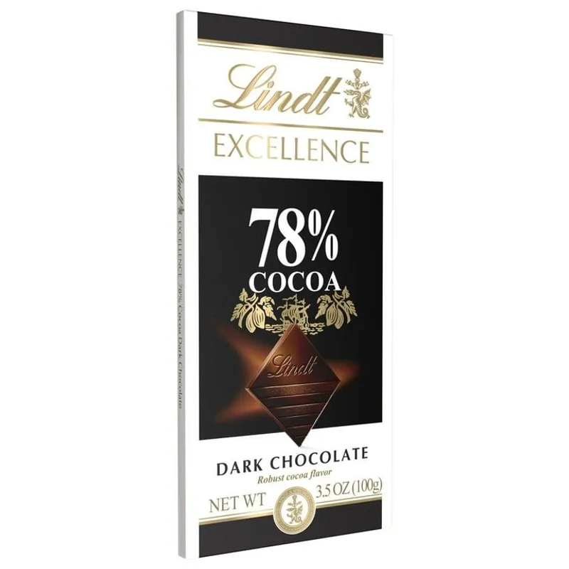 Lindt Excellence 78% Cocoa Dark Chocolate view 1